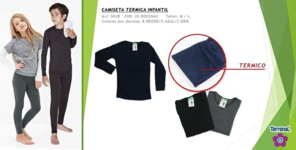 CAMISETA TERMICA NIÑOS ART.2R