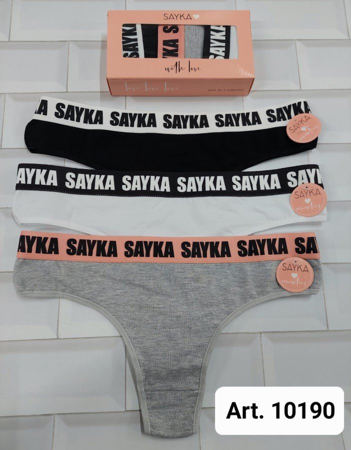 10190 SAYKA PACK X3 COLALESS ART.SA10190 - Image 1