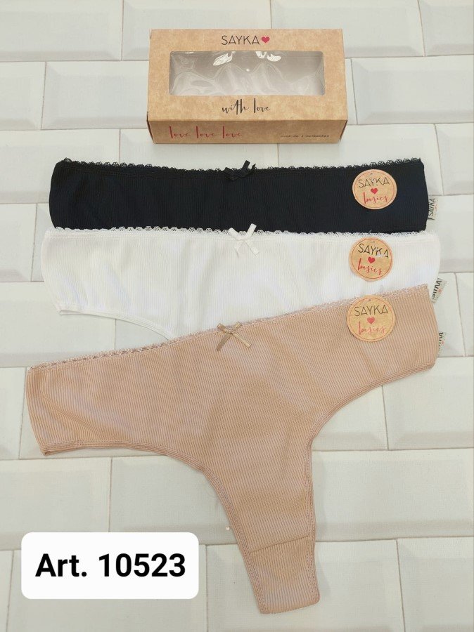 10523 SA PACK X3 CULOTTE LESS ART.SA10523 - Image 1