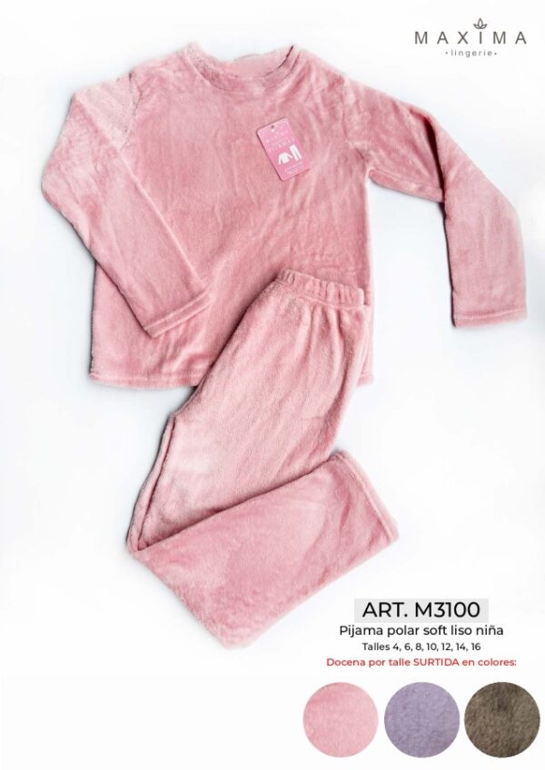 PIJAMA NIÑA LISO ART.MX3100