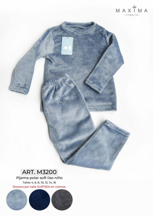 PIJAMA NIÑO LISO ART.MX3200