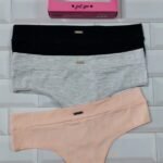 PACK X3 CULOTTE LESS ALGODON Y LYC CON CINTURA ART.SA10183