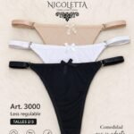 PACK X3 LESS REGULABLE ALG Y LYCRA LISA ART.NI3000