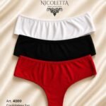 PACK X3 CULOTTE LESS ALG Y LYCRA LISO ART.NI4000